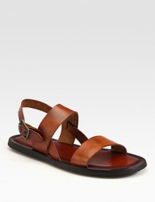 EXCLUSIVELY AT SAKS. Hand burnished, gladiator-inspired sandal of smooth Italian leather.Leather upperLeather liningPadded insoleRubber soleMade in Italy EXCLUSIVELY AT SAKS. Hand burnished, gladiator-inspired sandal of smooth Italian leather.Leather upperLeather liningPadded insoleRubber soleMade in Italy