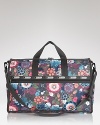 LeSportsac's latest duffel features a bold floral print, sure to add a pop of pretty whether you're embarking on a foreign adventure or darting around town.