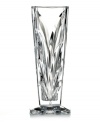 Decidedly vintage, this cut crystal vase from Godinger's Serenade collection glistens with elegant Art Nouveau style.