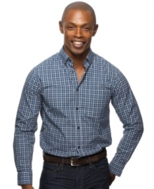 This plaid button down by Argyle Culture will make your casual Friday's a bit more stylish. This plaid button down by Argyle Culture will make your casual Friday's a bit more stylish.