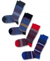 Add some color to your workweek style with these socks from Hugo Boss.