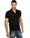 Lightweight short sleeve slub jersey polo shirt with snap pocket at chest.