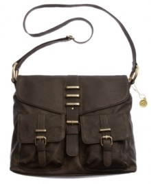 Upgrade your everyday style with ease by adding this go-anywhere crossbody by Big Buddha. Buckle accented flap pockets flip open effortlessly for instant access to your essentials, while an adjustable strap leaves hands free for holding your morning cup of coffee. Upgrade your everyday style with ease by adding this go-anywhere crossbody by Big Buddha. Buckle accented flap pockets flip open effortlessly for instant access to your essentials, while an adjustable strap leaves hands free for holding your morning cup of coffee.
