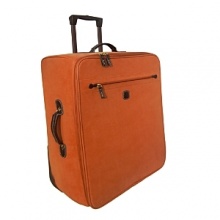 Embark in style with this chic cosmopolitan 4-wheel trolley, rendered in vibrant color. Embark in style with this chic cosmopolitan 4-wheel trolley, rendered in vibrant color.