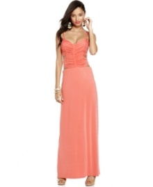 Baby Phat's strapless maxi dress is on-trend for an endless summer of fun. Pair it with bold earrings and nude heels for a sexy date night outfit. Baby Phat's strapless maxi dress is on-trend for an endless summer of fun. Pair it with bold earrings and nude heels for a sexy date night outfit.