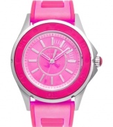 Sweetly designed in pink, this Rich Girl watch from Juicy Couture is a must-own for those playful days.