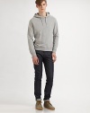 A longtime favorite, that never goes out of style, rendered in superior cotton for extra comfort and wearbility.Attached drawstring hoodRibbed knit cuffs and hemCottonMachine washImported