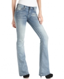 Instantly elongate your legs in these fierce flares from Buffalo Jeans! The light blue wash is totally springtime, too!