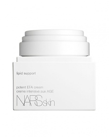 This luxurious cream blends an intense concentration of active ingredients and natural extracts which work to strengthen and repair the skin. Parched skin is instantly re-textured and hydrated, promoting skin cells to naturally regenerate and combat the aging process. Lipid-supporting ingredients work to improve the health of the skin by decreasing cell destruction and reducing the depth of fine lines, wrinkles and skin creases associated with aging.The NARSskin exclusive Omega-3 Lipid Support System™, an essential fatty-acid complex that contains Omega-3s, ceramides and Super Sterol in a 3:1:1 ratio-plus açai and hyaluronic acid, nourishes and repairs the cells deep within. The skin's absorption ratio is optimized as the complex simulates the skin's lipid content, ultimately allowing the epidermis to increase its intake of hydration. The dye- and synthetic-fragrance-free formula boasts a lustrous texture that immediately absorbs into the skin. This luxurious cream blends an intense concentration of active ingredients and natural extracts which work to strengthen and repair the skin. Parched skin is instantly re-textured and hydrated, promoting skin cells to naturally regenerate and combat the aging process. Lipid-supporting ingredients work to improve the health of the skin by decreasing cell destruction and reducing the depth of fine lines, wrinkles and skin creases associated with aging.The NARSskin exclusive Omega-3 Lipid Support System™, an essential fatty-acid complex that contains Omega-3s, ceramides and Super Sterol in a 3:1:1 ratio-plus açai and hyaluronic acid, nourishes and repairs the cells deep within. The skin's absorption ratio is optimized as the complex simulates the skin's lipid content, ultimately allowing the epidermis to increase its intake of hydration. The dye- and synthetic-fragrance-free formula boasts a lustrous texture that immediately absorbs into the skin.