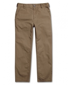 A great alternative to jeans, these basic chinos are perfect for school and casual events. A great alternative to jeans, these basic chinos are perfect for school and casual events.