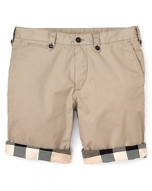 Burberry Brit Check Lined Short Burberry Brit Check Lined Short