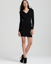 Achieve after-hours perfection in this supremely flattering Velvet by Graham & Spencer ruched dress.