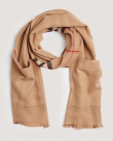 Cozy up to fall with this luxe stole from Burberry. Cozy up to fall with this luxe stole from Burberry.