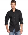 Simple and sleek, this shirt from INC International Concepts is an easy-to-pair staple.