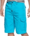 Saturate your style with the cool color rush of these LRG cargo shorts.