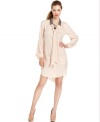 In a cool update to the classic shirtdress, RACHEL Rachel Roy's seventies-inspired version is chic for a desk-to-dinner look -- pair it with black tights & booties to move it into winter!