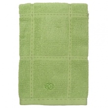 Absorbent 100% cotton towels are at once durable and soft. Treated with an anti-microbial agent that inhibits the growth of odors and mildew, Calphalon's terry towels withstand the test of time. Absorbent 100% cotton towels are at once durable and soft. Treated with an anti-microbial agent that inhibits the growth of odors and mildew, Calphalon's terry towels withstand the test of time.