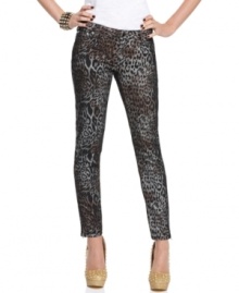 Embrace your animal instincts with these trend-forward Celebrity Pink Jeans -- perfect for an evening look! Embrace your animal instincts with these trend-forward Celebrity Pink Jeans -- perfect for an evening look!