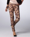 We're wild for these animal-print pants from XOXO! The skinny leg fit adds trend-perfect style to the bold look.