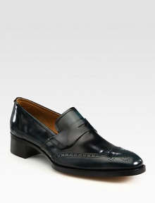 Classic loafer design beautifully crafted in Italian calfskin leather.Leather upperLeather liningLeather soleMade in Italy