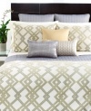 A peaceful palette commingles with a captivating pattern, giving this Hotel Collection sham the look of serene sophistication. Zipper closure. (Clearance)