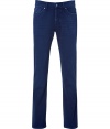 Stylishe jeans, fashionable straight-cut, with narrow, straight leg - Classic five-pocket design features zip fly, single-button closure, and belt loops - Signature logo stitching at back pockets - Comfortable and casual, they are perfect everyday pants and a great alternative to basic blue jeans - Wear with a classic polo shirt and retro sneaker or a favorite tee and leather sandals for relaxed style that looks polished