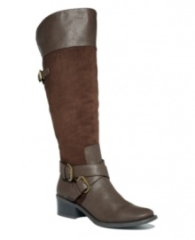 What's our rallying cry for these tall boots? Wear Style&co.'s Ralley and look chic all fall! With a round-toe silhouette, they feature crisscross straps and adjustable buckle hardware detailing, along with a zipper closure and low stacked heel. What's our rallying cry for these tall boots? Wear Style&co.'s Ralley and look chic all fall! With a round-toe silhouette, they feature crisscross straps and adjustable buckle hardware detailing, along with a zipper closure and low stacked heel.