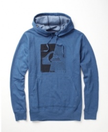 Layer up your casual look with this pullover hoodie from Quiksilver. Layer up your casual look with this pullover hoodie from Quiksilver.