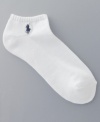 The comfort of socks with an easy fit. These Polo Ralph Lauren peds are comfortable, not constricting.