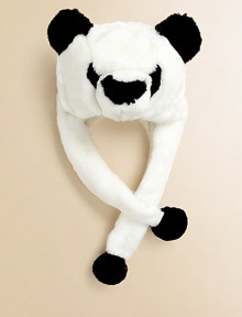 Plush cashmere hat in an overwhelmingly cute panda silhouette. CashmereFully linedHand washImported Plush cashmere hat in an overwhelmingly cute panda silhouette. CashmereFully linedHand washImported