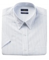 Let stripes star in your warm-weather dress wardrobe with this short-sleeved shirt from Club Room.
