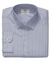 Introduce a pattern into your workday. This Club Room shirt does it in a subtle, sophisticated stripe.