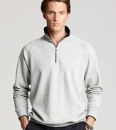 When the course gets blustery, keep your look in play with this comfortable pullover from Bobby Jones.