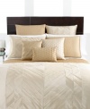 Lush quilting across this refined sham adds geometric texture in smooth ivory to your Hotel Collection bedding. Detailed piping creates a sleek frame, offering a streamlined, modern look. (Clearance)