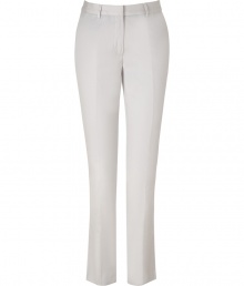 These sophisticated Paul Smith pants channel classic preppy-chic with modern styling - Figure-hugging silhouette, zip front, belt loops, side slash pockets, back button welt pockets, one with contrasting trim detail, cropped - Style with a button down blouse, a boyfriend cardigan, and platform pumps