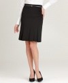 A chic black skirt is a wardrobe essential. Style&co.'s version features a sophisticated peplum of box pleats for textural appeal.