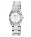 Kenneth Cole New York upgrades the classic steel watch with gorgeous crystal accents for an intriguingly feminine look.