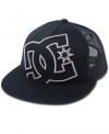 Standout and get noticed in this urban hipster trucker cap by DC Shoes.