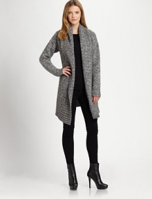 The very definition of cozy chic, this open-front cardigan is made from a luxurious blend including wool and alpaca. Open-front designRibbed detailsLong sleevesAbout 34 from natural waist45% wool/30% acrylic/25% alpacaDry cleanImportedModel shown is 5'10½ (179cm) wearing US size Extra Small/Small. 