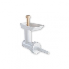 For use with the food grinder attachment for any KitchenAid mixer, this sausage stuffer makes it easy to craft homemade sausage using fresh ingredients and spices. Includes one 3/8 nozzle and one 5/8 nozzle to create small or large links. Carries manufacturer's one-year full warranty. For use with the food grinder attachment for any KitchenAid mixer, this sausage stuffer makes it easy to craft homemade sausage using fresh ingredients and spices. Includes one 3/8 nozzle and one 5/8 nozzle to create small or large links. Carries manufacturer's one-year full warranty.
