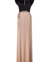 Ultra glamorous with a stately modern-vintage feel, Jenny Packhams sensuous floor-length silk evening gown is an exquisitely elegant choice, guaranteed to set your look soaring - Rounded neckline, sleeveless with softly draped silk sides, slit front, black grosgrain waistband with metallic trim and crystal embellishment, hidden back zip - Form-fitting silhouette, floor-length - Team with a dusting of fine jewelry and flawless accessories