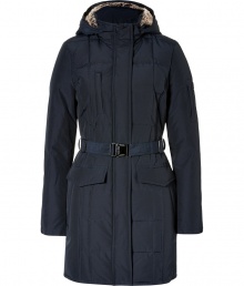 Stylish and sporty with an ultra soft rabbit fur lined hood, Woolrichs Blizzard down parka is a must for cool weather looks - Stand-up collar, hood with rabbit fur lining, long sleeves with zip pocket, fitted ribbed knit cuffs, hidden two-way front zip, front patch pockets, elasticized back with adjustable belt, quilted front and back - Contemporary fit, fitted waist, slightly longer length - A versatile, classic coat perfect for both city streets and country slopes Stylish and sporty with an ultra soft rabbit fur lined hood, Woolrichs Blizzard down parka is a must for cool weather looks - Stand-up collar, hood with rabbit fur lining, long sleeves with zip pocket, fitted ribbed knit cuffs, hidden two-way front zip, front patch pockets, elasticized back with adjustable belt, quilted front and back - Contemporary fit, fitted waist, slightly longer length - A versatile, classic coat perfect for both city streets and country slopes