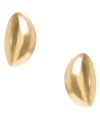 Fashionable foliage. Kenneth Cole New York's petite leaf-shaped studs create a stylish effect in gold-plated mixed metal. Approximate diameter: 5/8 inch.