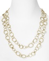 Work or weekend, dress up your look with Lauren by Ralph Lauren's hammered link necklace for a luxe finish.