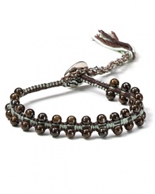 Chan Luu's woven cord bracelet is a boho girl's season-to-season staple. As the weather cools, layer it over lush knits to put your personal stamp on fall's textured trend. Chan Luu's woven cord bracelet is a boho girl's season-to-season staple. As the weather cools, layer it over lush knits to put your personal stamp on fall's textured trend.