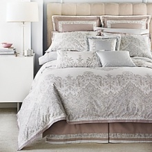 Dress your bed in the elegance of Paisley Royale, a classic pattern rescaled for modern effect, in gentle earth tones that will instantly turn your bedroom into a peaceful haven. Dress your bed in the elegance of Paisley Royale, a classic pattern rescaled for modern effect, in gentle earth tones that will instantly turn your bedroom into a peaceful haven.