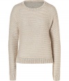 Bring subtle style to your casual-cool looks with LAgences textural striped raglan sleeve pullover - Rounded neckline, long raglan sleeves, ribbed trim, allover textural striping - Classic straight fit - Pair with tissue tees and favorite skinnies, or with round collar button-downs, leather leggings and ankle boots