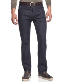 The fit may be classic, but the look of these jeans from Armani Jeans is as hip and modern as it gets. The fit may be classic, but the look of these jeans from Armani Jeans is as hip and modern as it gets.