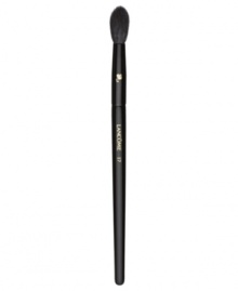 This versatile, long-haired brush gradually tapers to a medium-size dome of soft, natural hair bristles. Its unique shape makes it ideal for applying shadow all over lids, softening eye contour colors, diffusing shadow pigments or setting concealer to perfection. A better tapered edge allows for softer blending. How to use: For shadow application dip brush tip into eye shadow. Tap off excess. Apply to desired lid area by lightly sweeping across eye. For more definition blend into the crease. For shadow blending use gentle, horizontal strokes to blend shadow over lid from outer corner into crease. For setting concealer roll brush over concealer and apply around eye area using light vertical strokes for a lasting, flawless finish. This versatile, long-haired brush gradually tapers to a medium-size dome of soft, natural hair bristles. Its unique shape makes it ideal for applying shadow all over lids, softening eye contour colors, diffusing shadow pigments or setting concealer to perfection. A better tapered edge allows for softer blending. How to use: For shadow application dip brush tip into eye shadow. Tap off excess. Apply to desired lid area by lightly sweeping across eye. For more definition blend into the crease. For shadow blending use gentle, horizontal strokes to blend shadow over lid from outer corner into crease. For setting concealer roll brush over concealer and apply around eye area using light vertical strokes for a lasting, flawless finish.