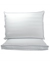 Awaken your senses to a new level of instant soothing support without the dependency of temperature. Featuring both a firm, ventilated European-style memory foam inner pillow and a plush, memory gel fiber inner pillow, this revolutionary pillow from Sensorpedic allows you to customize your comfort. Perfect for any sleep style. Also features a 300-thread count cotton cover finished with anti-stain protection. Gusseted.